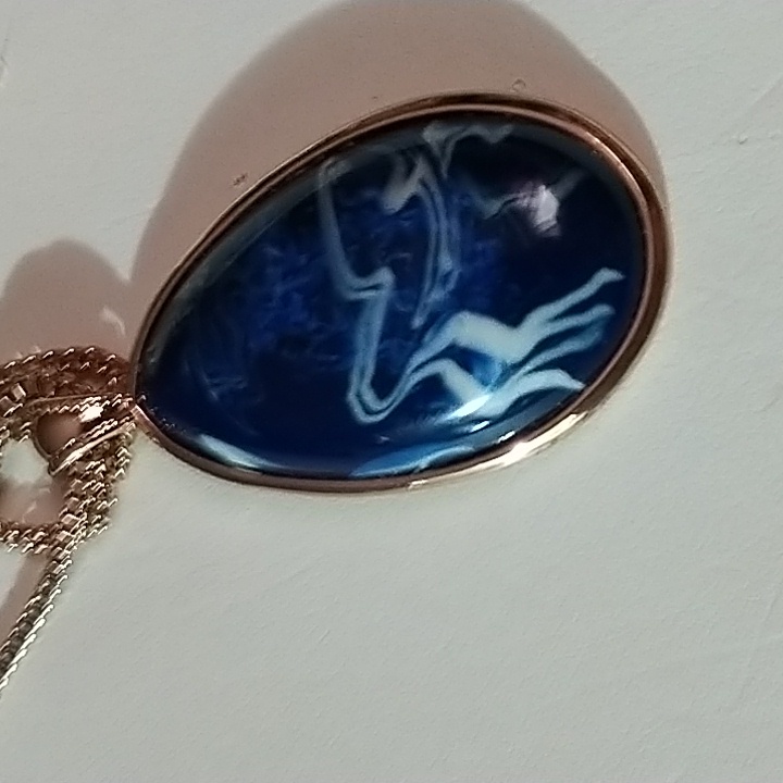 Vtg Nrq Signed 3 Chain Necklace